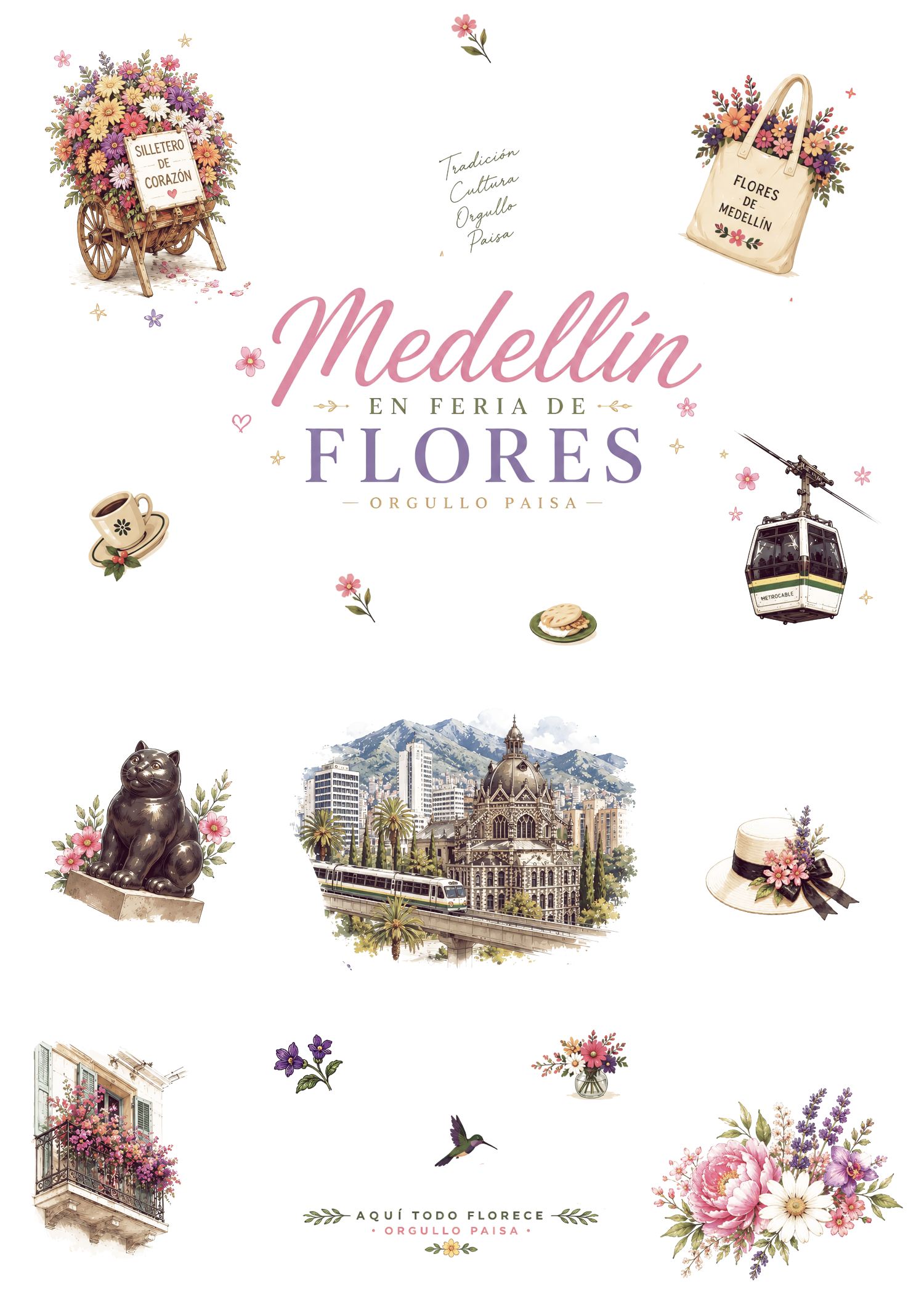 CAMISA MUJER FERIA DE FLORES