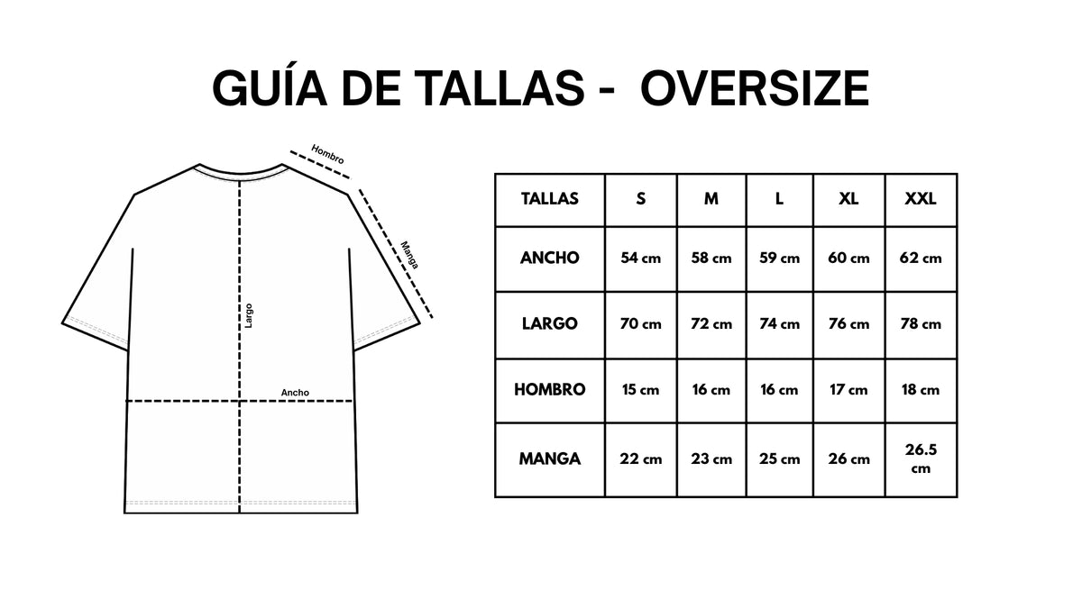 CAMISETA OVERSIZE RACIMO NEGRO