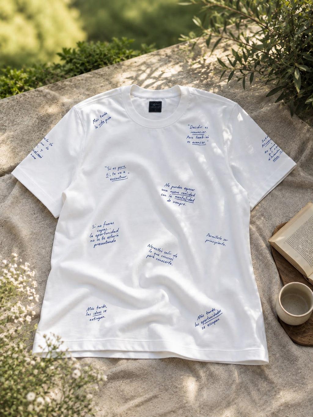 CAMISETA REGULAR FIT FRASES QUE INSPIRA