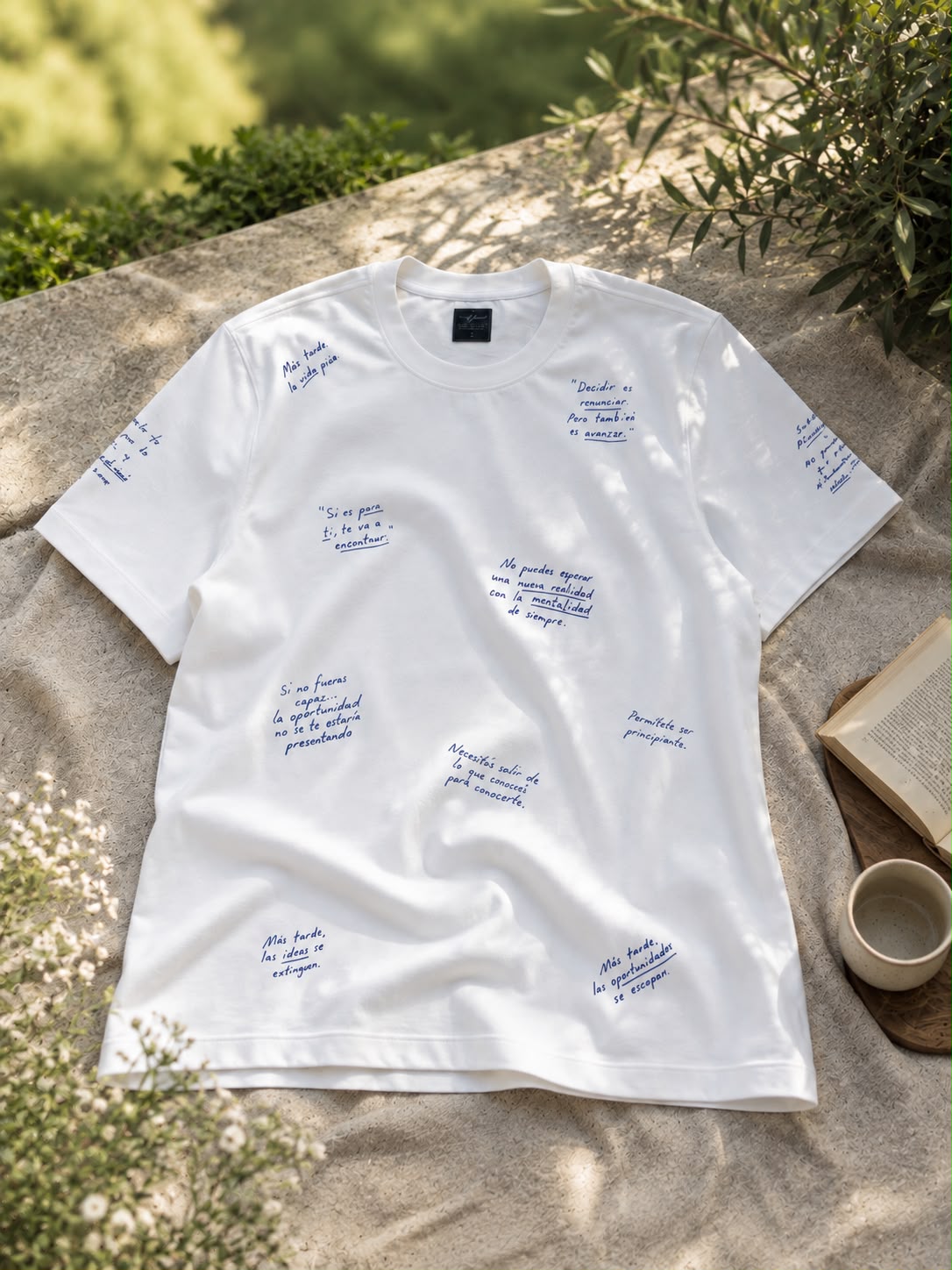 CAMISETA REGULAR FIT FRASES QUE INSPIRA