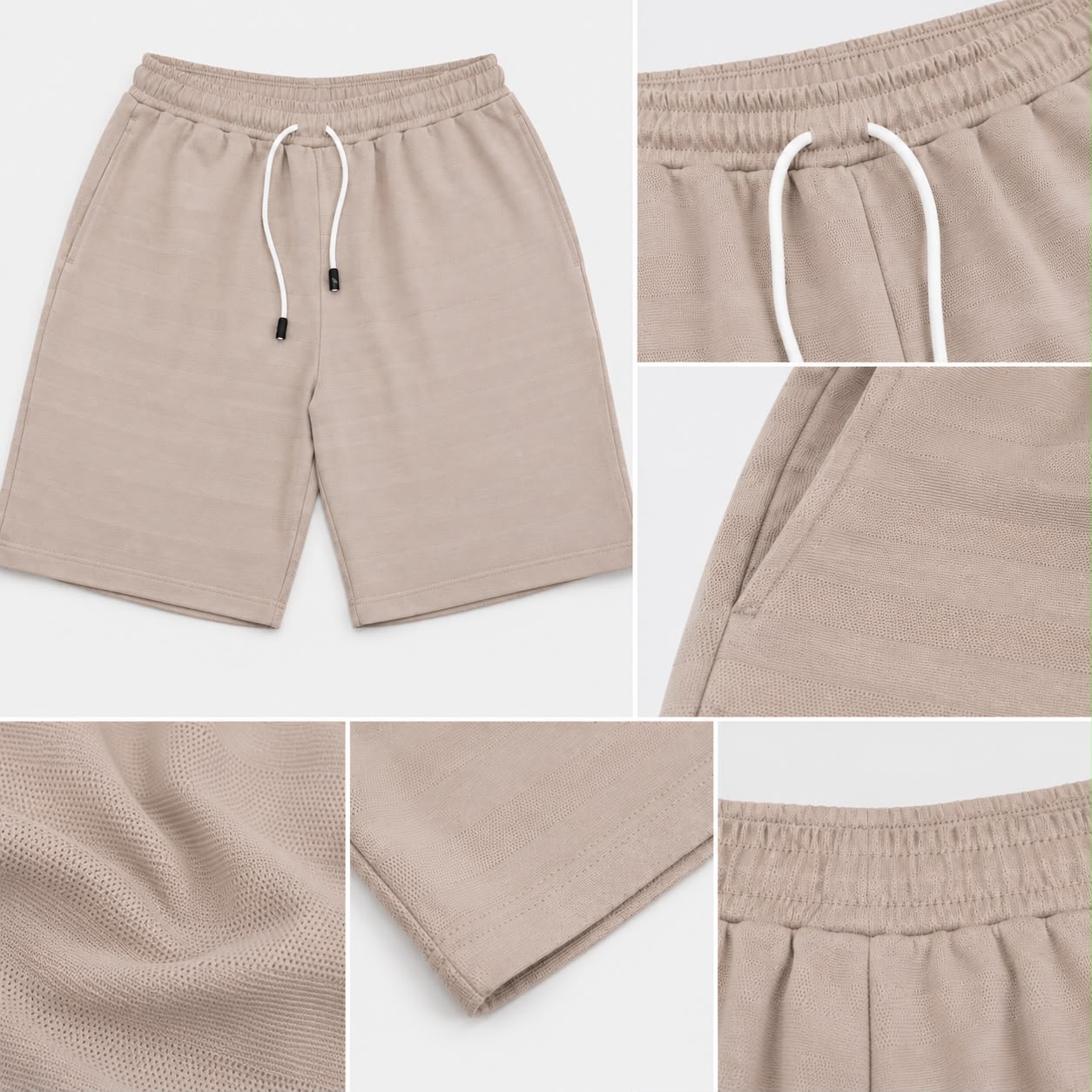BERMUDA TEXTURIZADA BEIGE