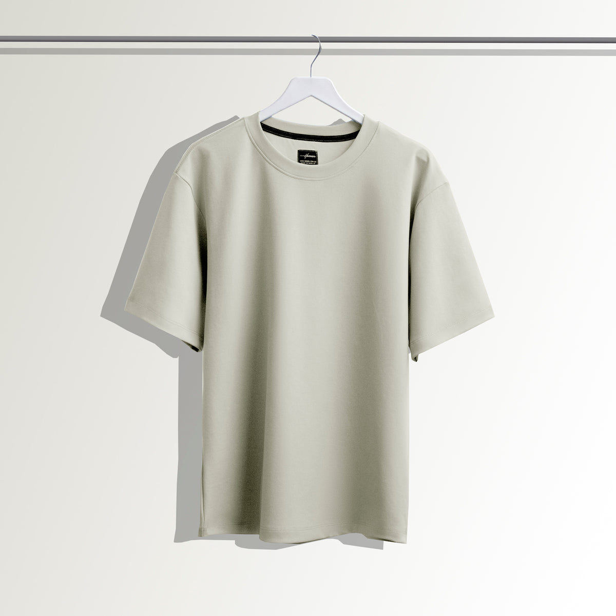 CAMISETA OVERSIZE TACTO GRIS CLARO