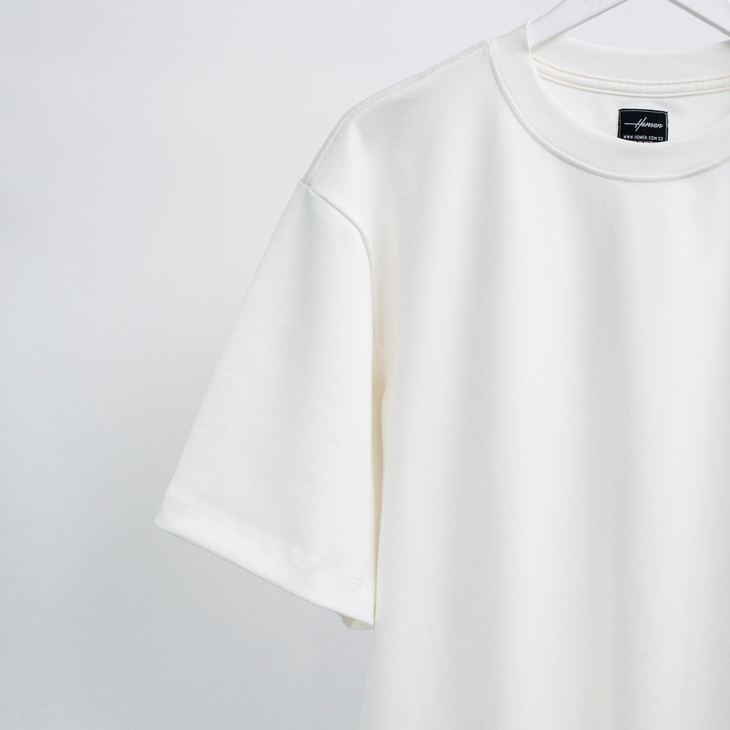 CAMISETA OVERSIZE ULTRA PREMIUM BLANCO HUESO