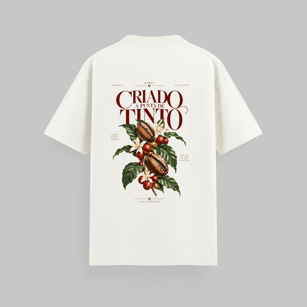CAMISETA OVERSIZE CRIADO A PUNTA DE TINTO