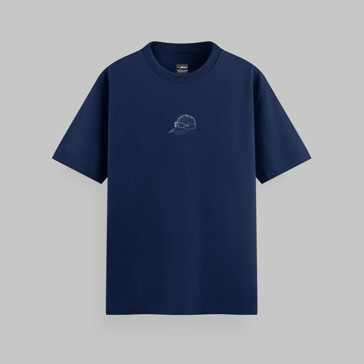 CAMISETA OVERSIZE GORRA BLUES