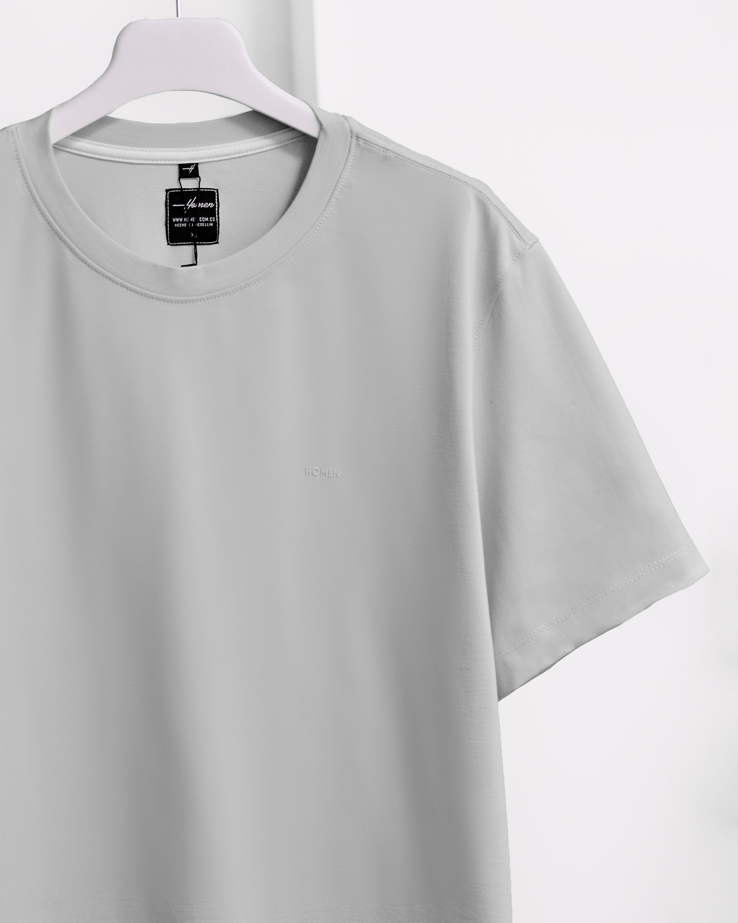 CAMISETA REGULAR FIT GRIS CLARO