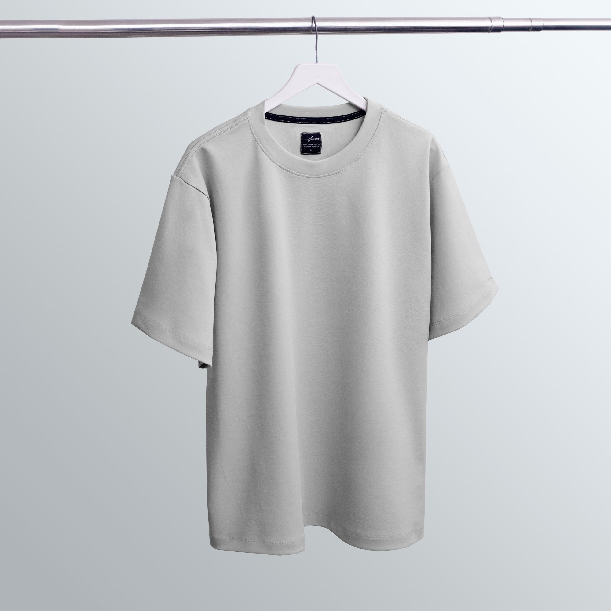 CAMISETA OVERSIZE ULTRA PREMIUM GRIS CLARO