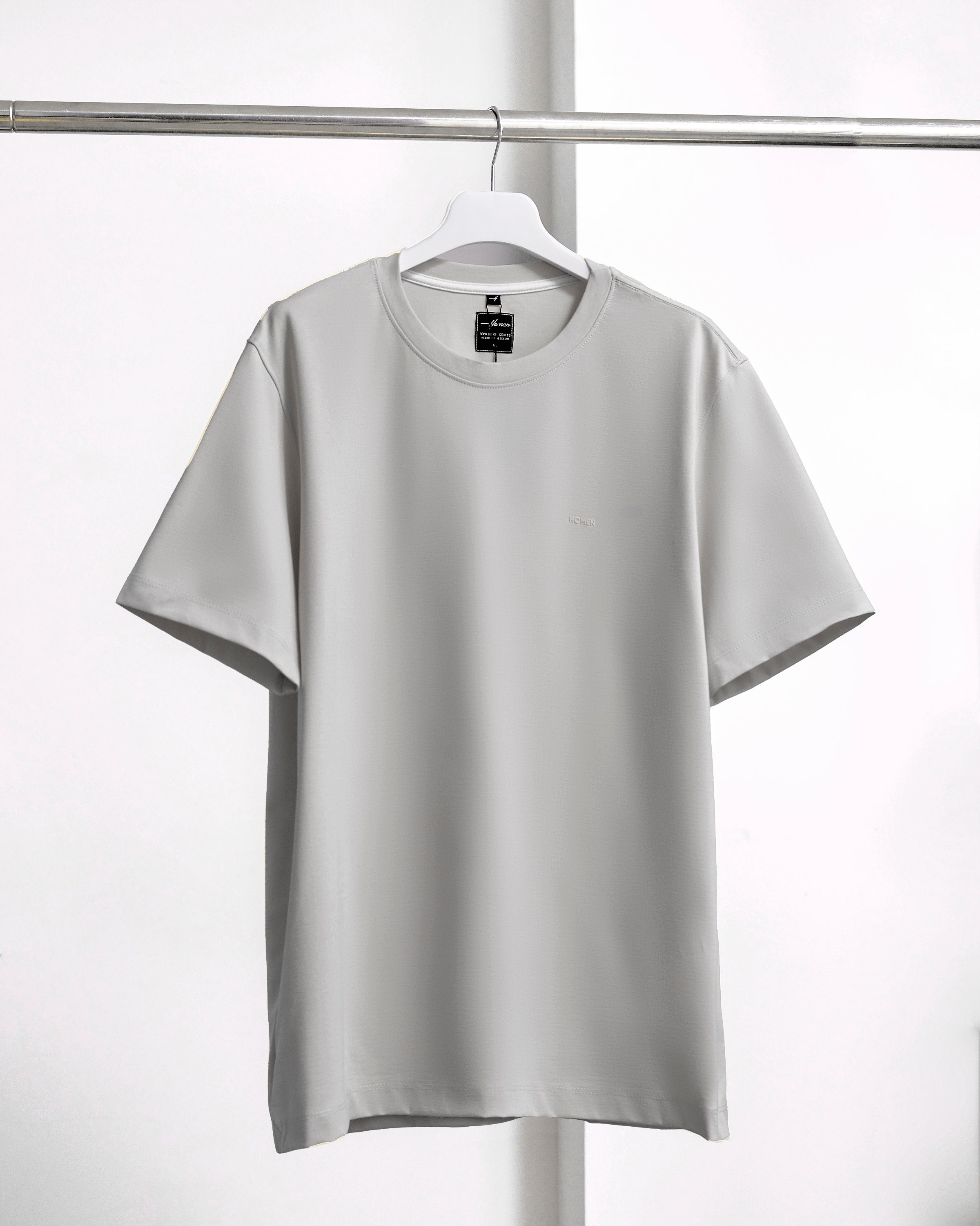 CAMISETA REGULAR FIT GRIS CLARO
