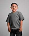 CAMISETA OVERSIZE KIDS GRIS OSCURO