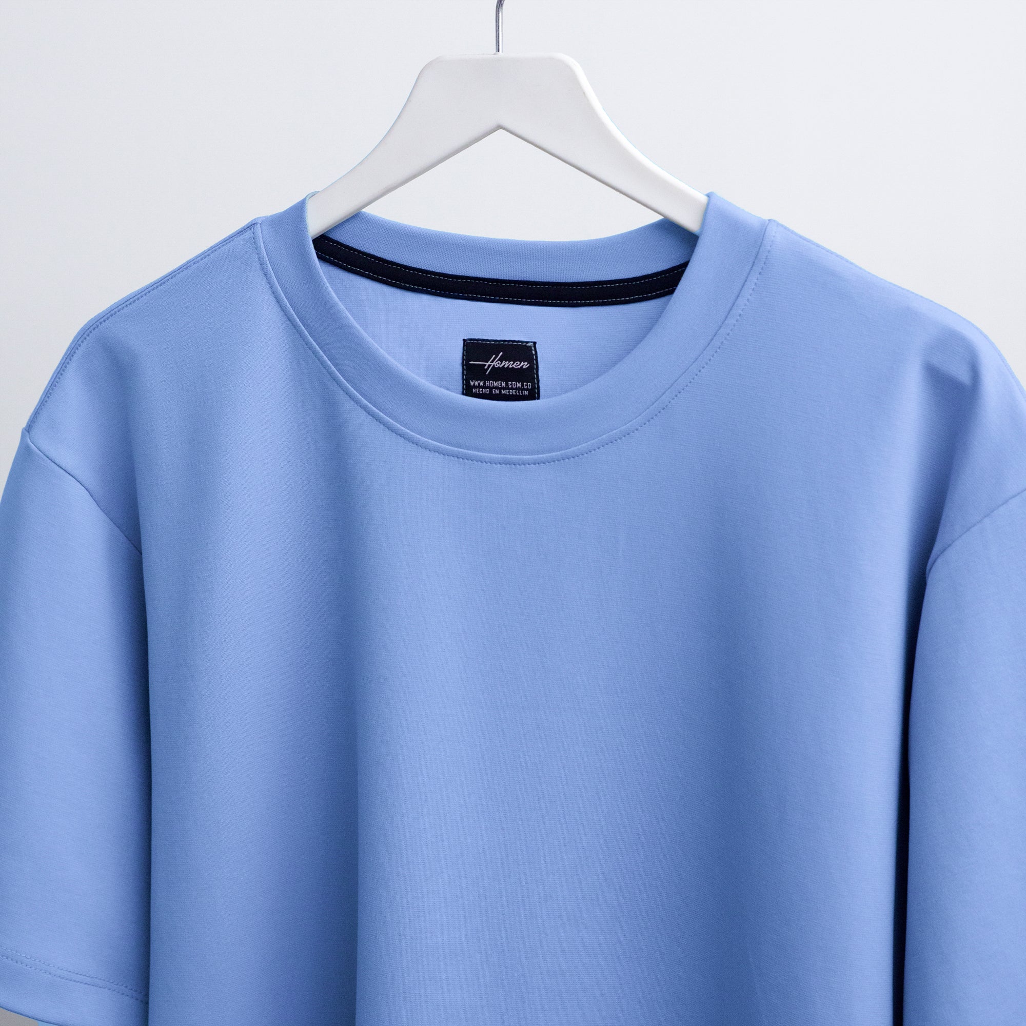 CAMISETA OVERSIZE ULTRA PREMIUM AZUL HORTENCIA