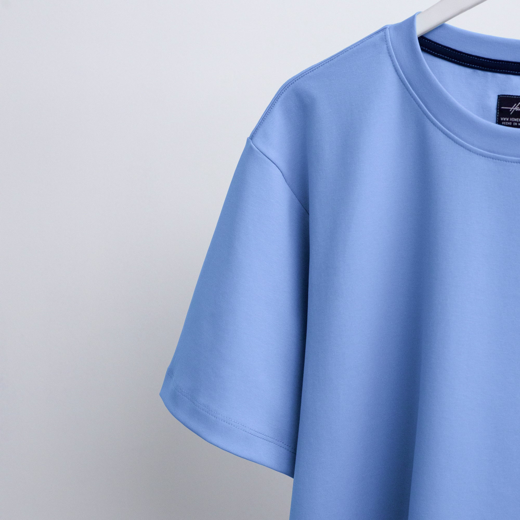 CAMISETA OVERSIZE ULTRA PREMIUM AZUL HORTENCIA