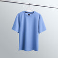 CAMISETA OVERSIZE ULTRA PREMIUM AZUL HORTENCIA