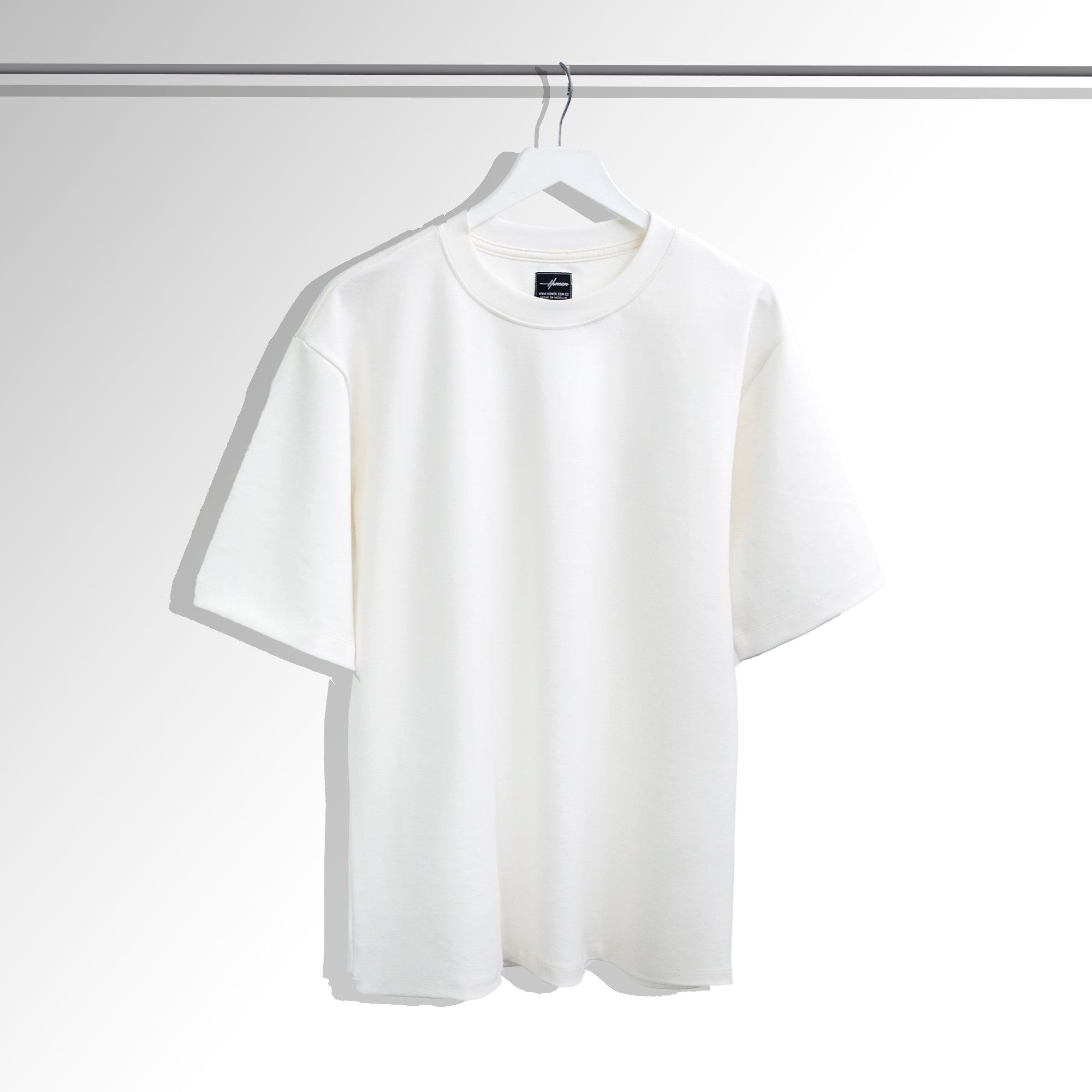 CAMISETA OVERSIZE TACTO SUAVE BLANCO HUESO