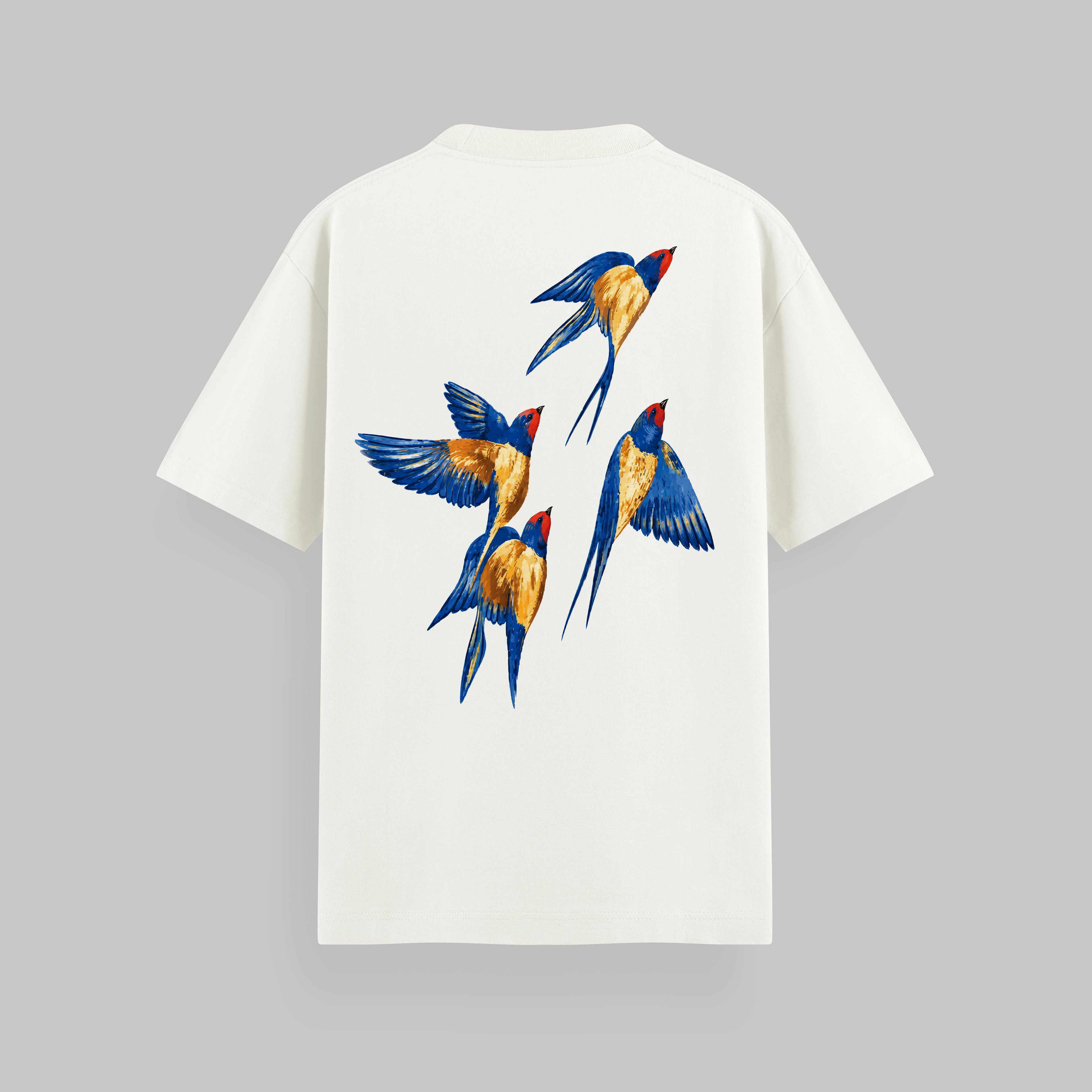 CAMISETA OVERSIZE BIRDS