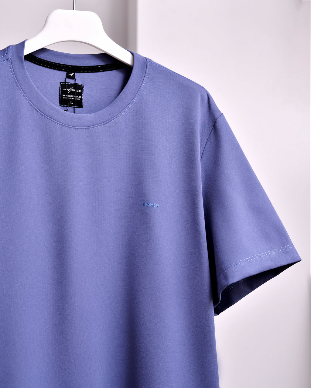 CAMISETA REGULAR FIT AZUL PETROLEO