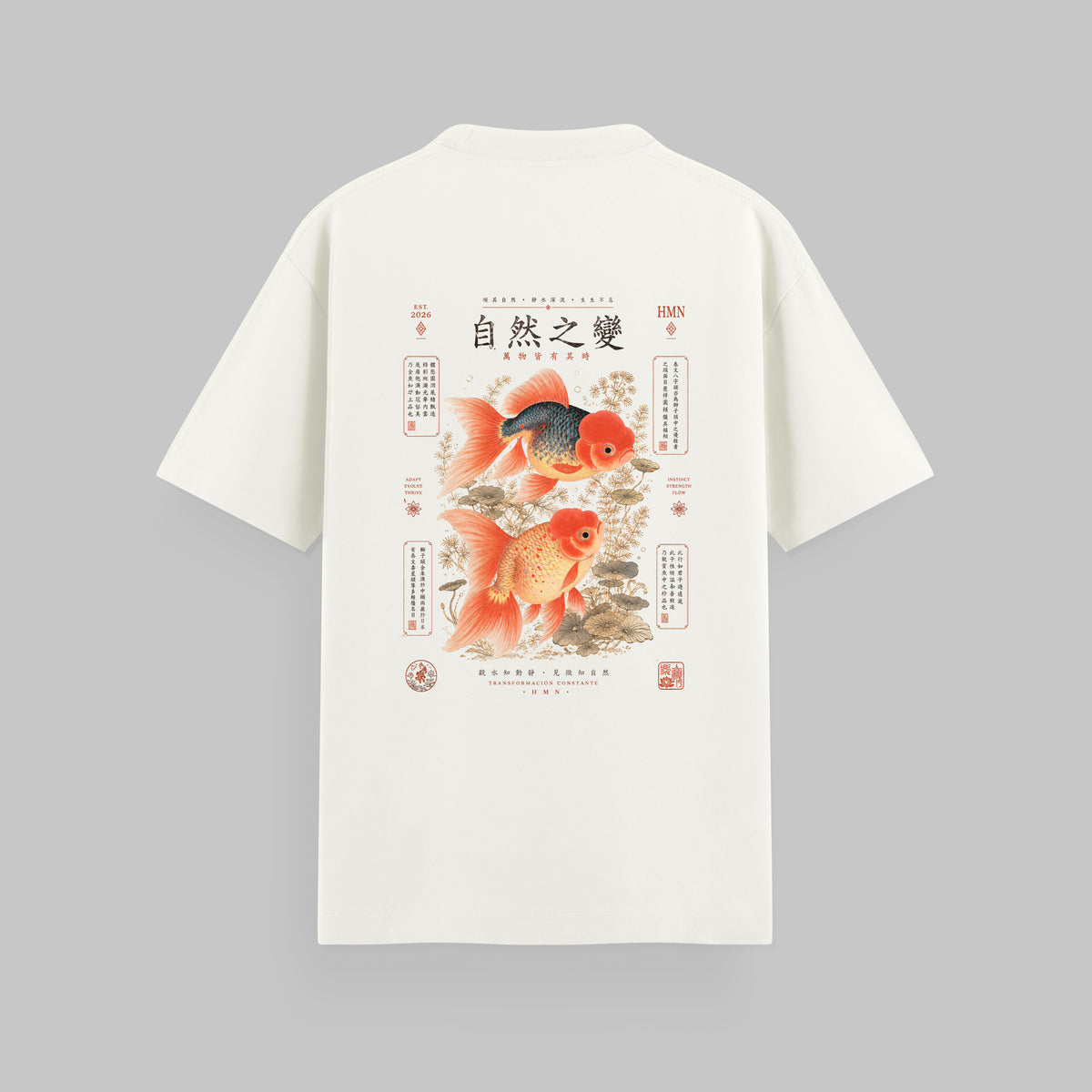 CAMISETA OVERSIZE ORANGE KOI