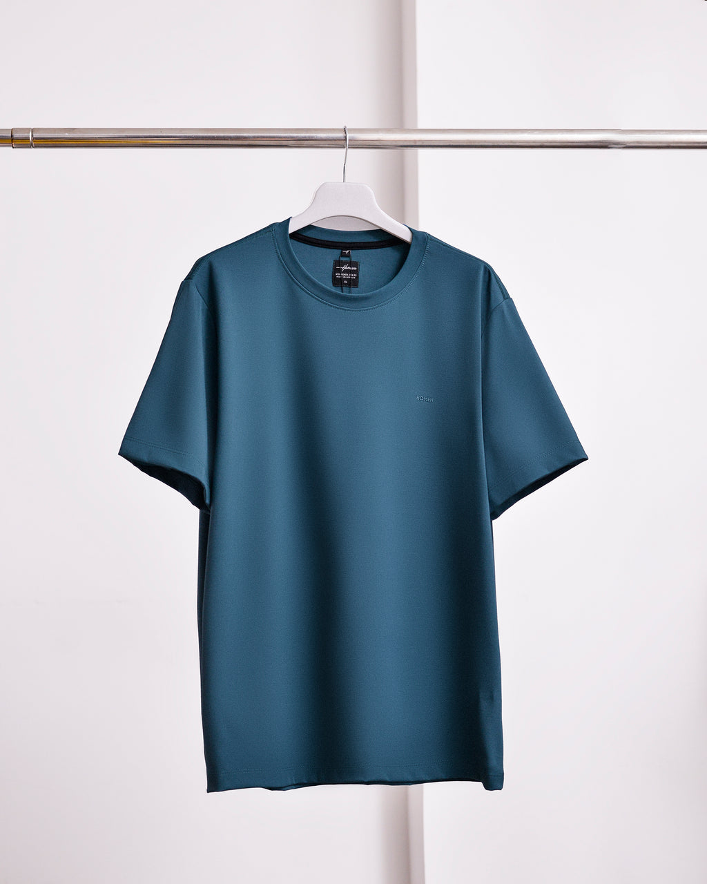 CAMISETA REGULAR FIT VERDE BOTELLA
