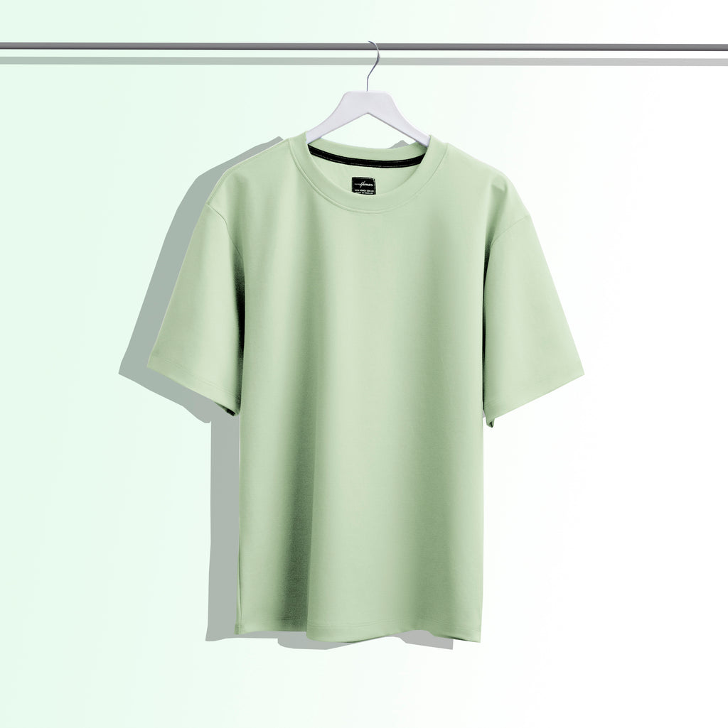 CAMISETA OVERSIZE TACTO SUAVE VERDE SECO